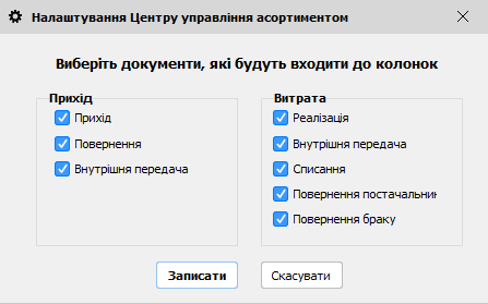 Налаштування ЦУА