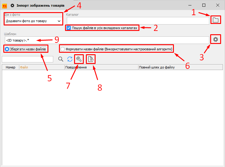 Імпорт зображень товарів