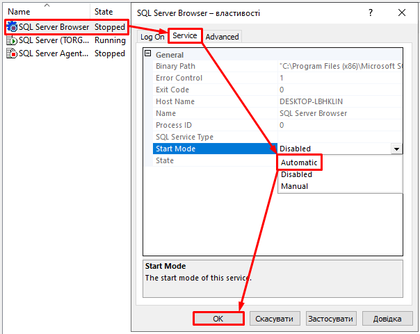 Стан служби